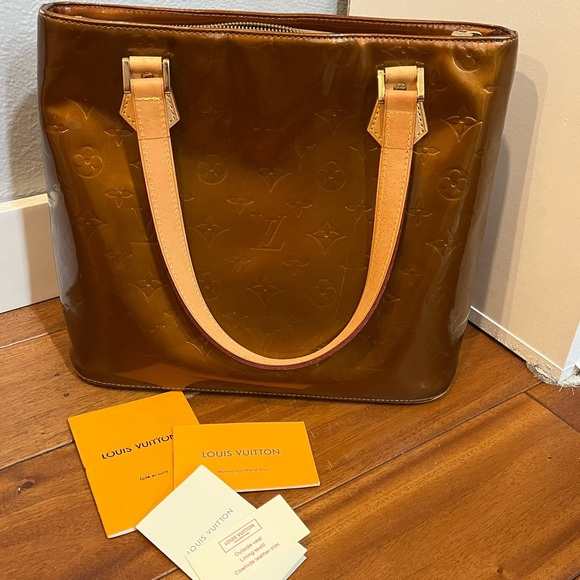 VINTAGE LOUIS VUITTONS  VERNIS HOUSTON HANDBAG🎊LAST DROP🎊 - Picture 1 of 12